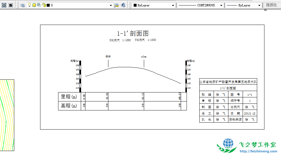 图 16:最终生成的剖面图 图 16:最终生成的剖面图
